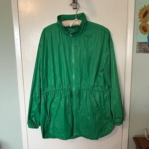 LOFT Lou & Grey Women's Utility Jacket in size Large. Vibrant Kelly Green.